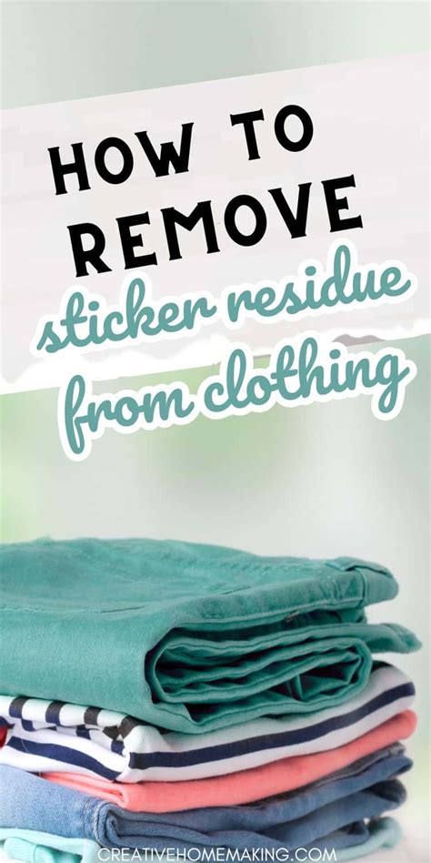 Removing Sticker Residue From Clothing Tips And Tricks Creative