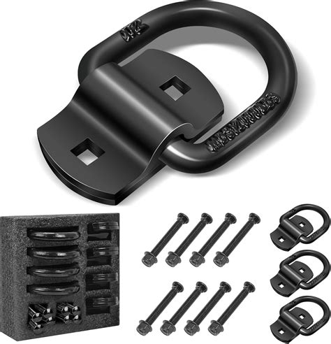 Amazon.com: YOMTOVM 1/2" Heavy Duty Bolt-On Forged D Rings Tie Down
