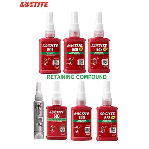 New Ready Stock LOCTITE RETAINING COMPOUND 50ML 603 609 620 638