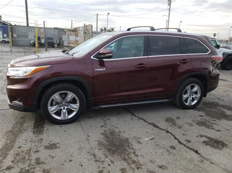 2016 Toyota Highlander Hybrid Limited 5TDDCRFH3GS020292 Bid