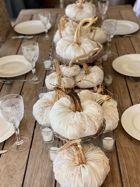 Fall Wedding Centerpiece Fall Wedding Pumpkins Embellished Velvet