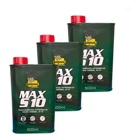 Aditivo Para Diesel S10 - Aditivo Bardahl Para Motor Diesel Max S10 500 Ml Kit 3 Un Verde-escuro ...
