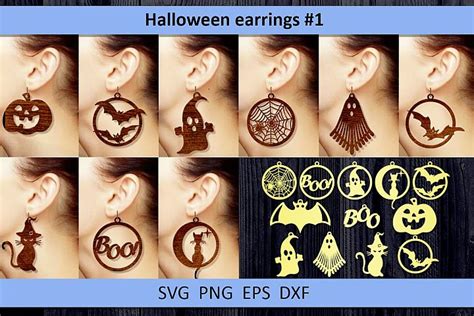 Halloween Earring Svg Free Free Svg Cut Files Svgly For Crafts