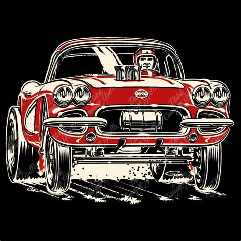 1962 Vette Gasser Digital Vector File Pms Colors Etsy