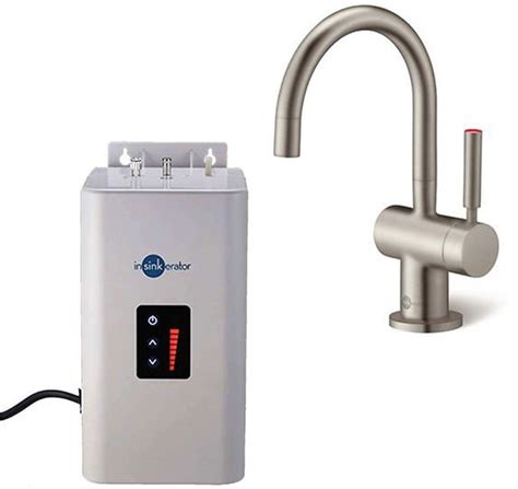 InSinkErator H3300 Hot Mixer Tap Neo Tank Water Filter Brushed