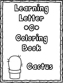 Learning the Letter Cc Coloring Book by AmazingLessons4Friends | TPT