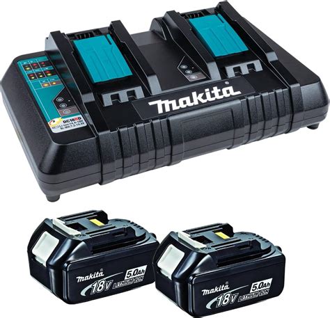 Makita Dc Rd V To V Li Ion Lxt Twin Port Charger Amazon Co Uk