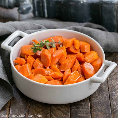 Bourbon Maple Glazed Carrots That Skinny Chick Can Bake