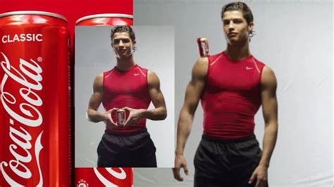 Coca Cola X Cristiano Ronaldo Marca Lança Garrafa De água Com O Nome