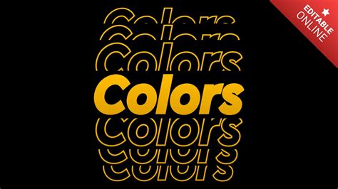 Colors | Text Effect Generator