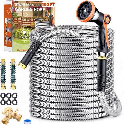 Amazon Giraffe Tools Garden Hose 75ft X 5 8 304 Stainless Steel