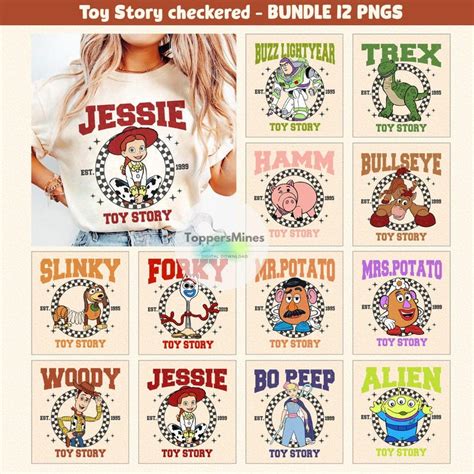 Bundle 12 Pngs Toy Story Png Multi Character Woody Buzz Lightyear Png