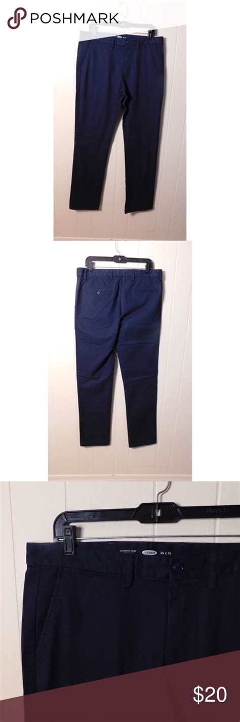 Navy Blue Men's Ultimate Slim Dress Pants - Size 34x34