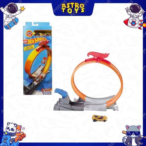 Promo Hot Wheels Classic Stunt Track Set Loop Star Vertical Launch