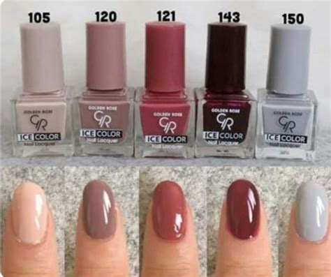 Oje Renkleri Numaralar Bilgi Av Nail Paint Shades Golden Rose