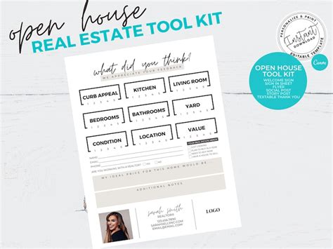 Real Estate Marketing Open House Bundle Real Estate Etsy