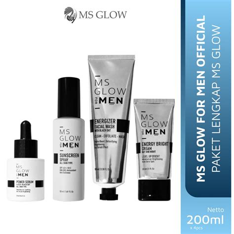 Ms Glow Men Paket Lengkap Pemutih Wajah Pria Paling Ampuh Skincare