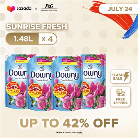 Bundle Of 4 Downy Fabric Conditioner Sunrise Fresh Garden Bloom 1 48L