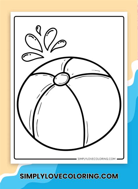 Fun Beach Ball Coloring Pages (Free PDF Printables) - Simply Love Coloring