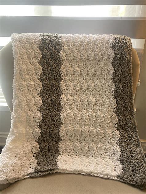 Ravelry: Shell Stitch Baby Blanket pattern by DIY From Home