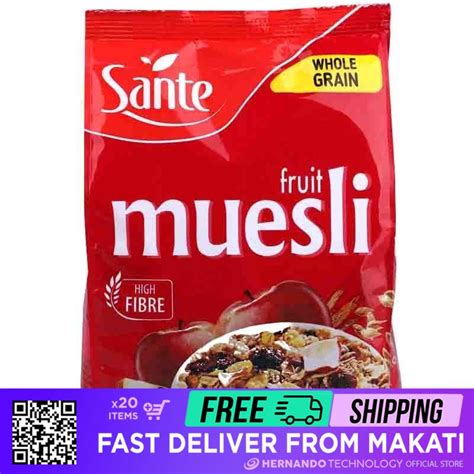 Sante Fruit Muesli G Premium Quality Cereal With Sante Fruit Muesli