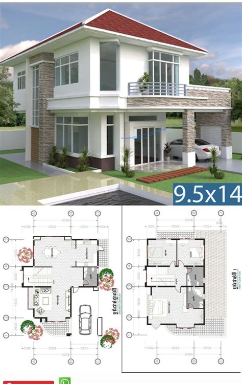 Pin by Ngoymusuil on Plan maison moderne | House construction plan ...