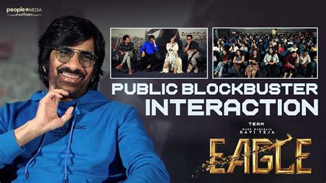 Ravi Teja Eagle Team Fun Interaction With Students Kavya Thapar