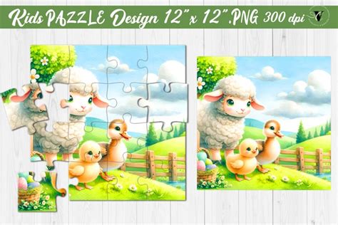 Kids puzzle | Baby Farm animals (3200319)