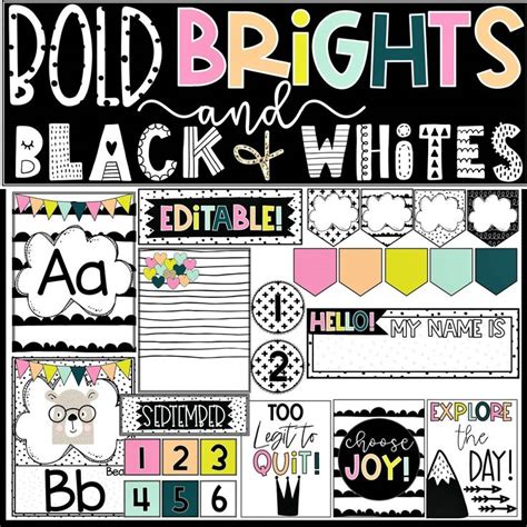 Bold Brights Classroom Decor Bundle Confetti And Creativity Classroom Makeover Classroom