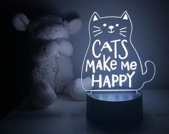 Cat Night Light - Etsy