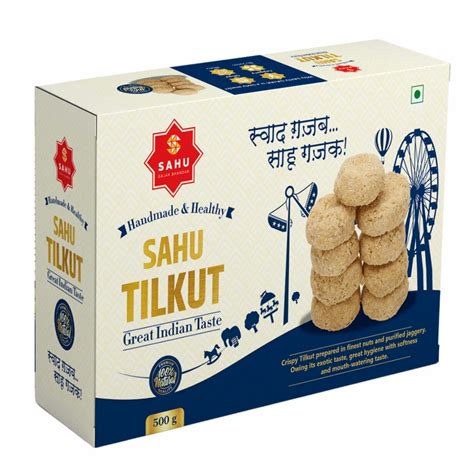 Til Chikki Sahu Tilkut Gajak, Sesame Seeds, Packaging Size: 500 g at Rs ...