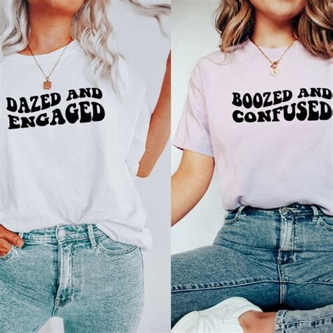 Dazed And Engaged Bachelorette Party Shirts Party Tees Etsy