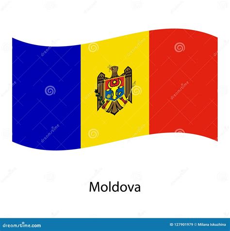 Flag of Moldova ,Moldova Flag Official Colors and Proportion Correctly