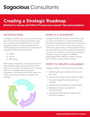 Fillable Online Creating A Strategic Roadmap Fax Email Print Pdffiller