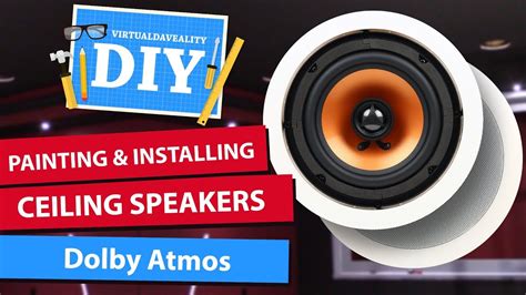 Painting And Installing Dolby Atmos Ceiling Speakers Diy Home Theater