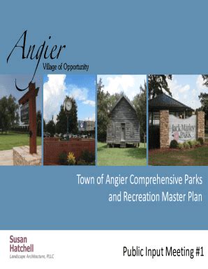 Fillable Online Town Of Angier Comprehensive Parks Recreation Master