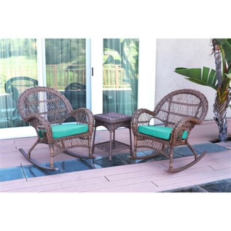 Jeco W00210 2 RCES032 Santa Maria Honey Rocker Wicker Chair Set