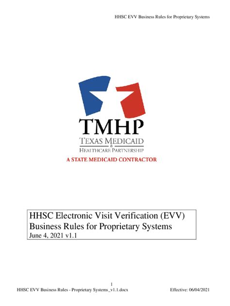 Fillable Online Electronic Visit Verification Evv Claims Submission