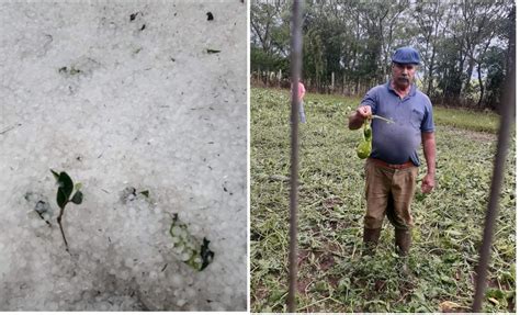 Chuva Avan A Temporais De Vento Forte E Granizo