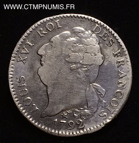 Revolution Convention Louis Xvi Ecu Argent De Six Livres Ma