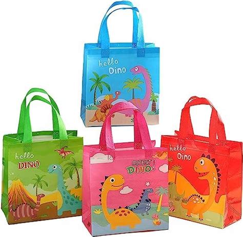 Piezas Bolsas De Regalos De Dinosaurios Suministros De Fiesta De