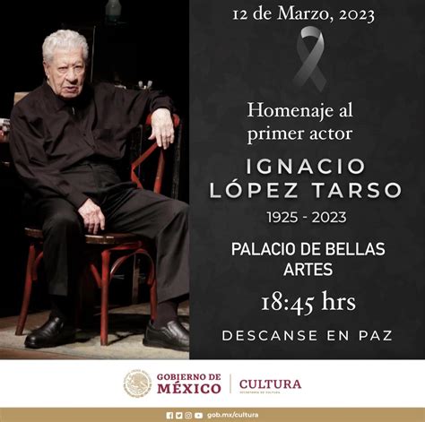 Se Rendir Homenaje A Ignacio L Pez Tarso En Bellas Artes Santa Cultura