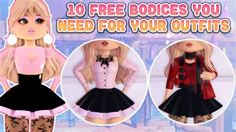 10 Free Bodices You Need For Your Outfits Royale High Youtube