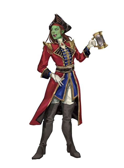 Female Half Orc Pirate Rogue Calisro Pathfinder 2e Pfrpg Pfsrd Dnd Dandd 35 4e 5e D20 F