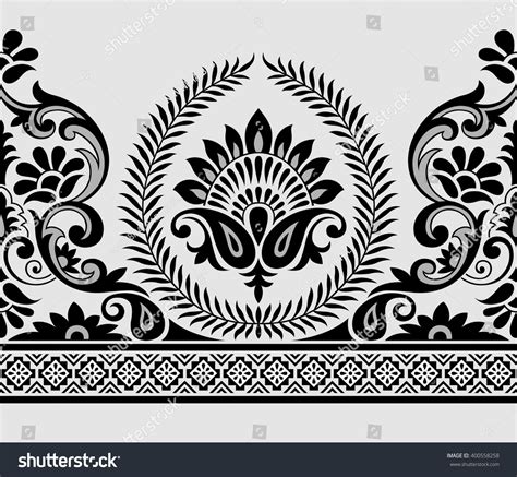 Paisley Indian Motif Stock Vector Illustration 400558258 Shutterstock