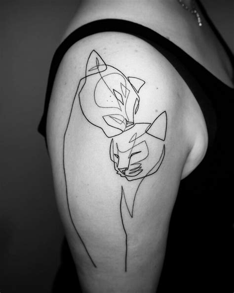 This Artist Creates Captivating Tattoos Using A Single Line 35 Pics