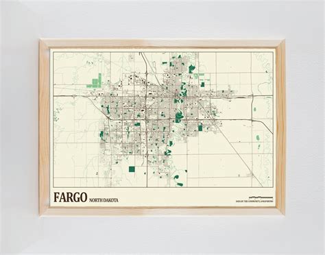 Fargo Street Map - Etsy