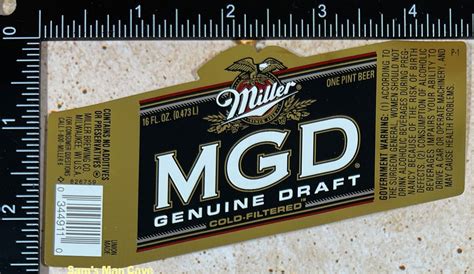 MGD Beer Label