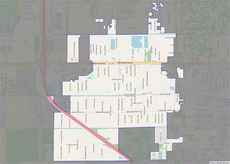 Map Of June Park Cdp Thong Thai Real