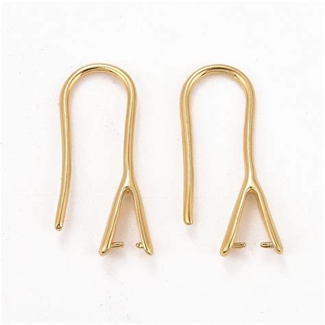 Honeyhandy Rack Plating Eco Friendly Brass Earring Hooks With Ice Pick